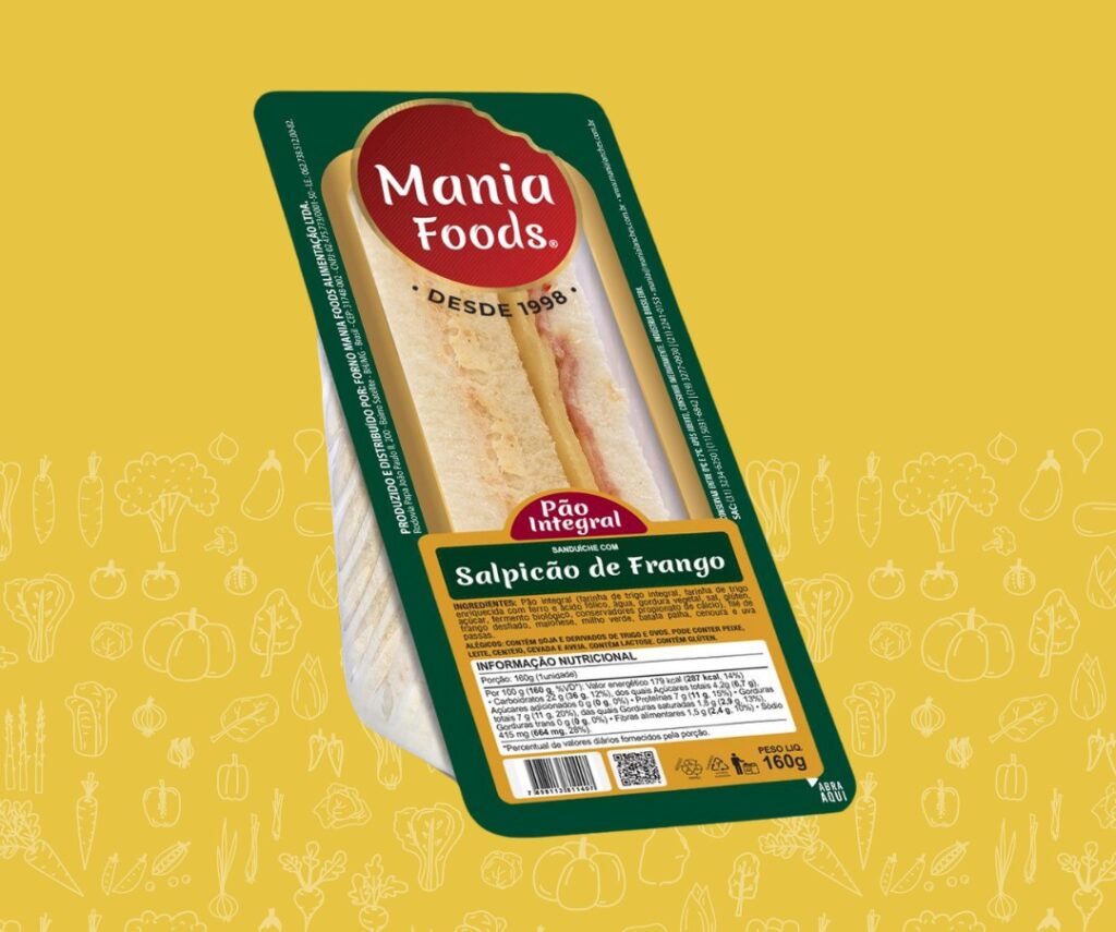 Sanduíche Salpicão de Frango Mania Foods